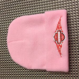 Harley Davidson pink beanie